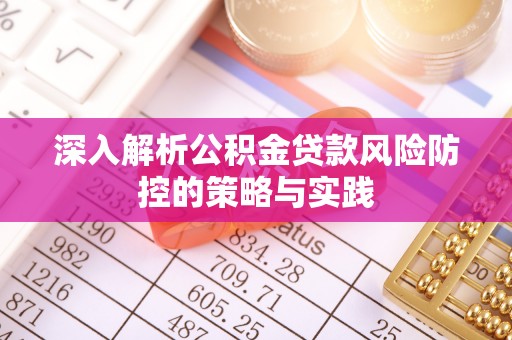 刚察深入解析公积金贷款风险防控的策略与实践