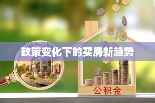 刚察政策变化下的买房新趋势